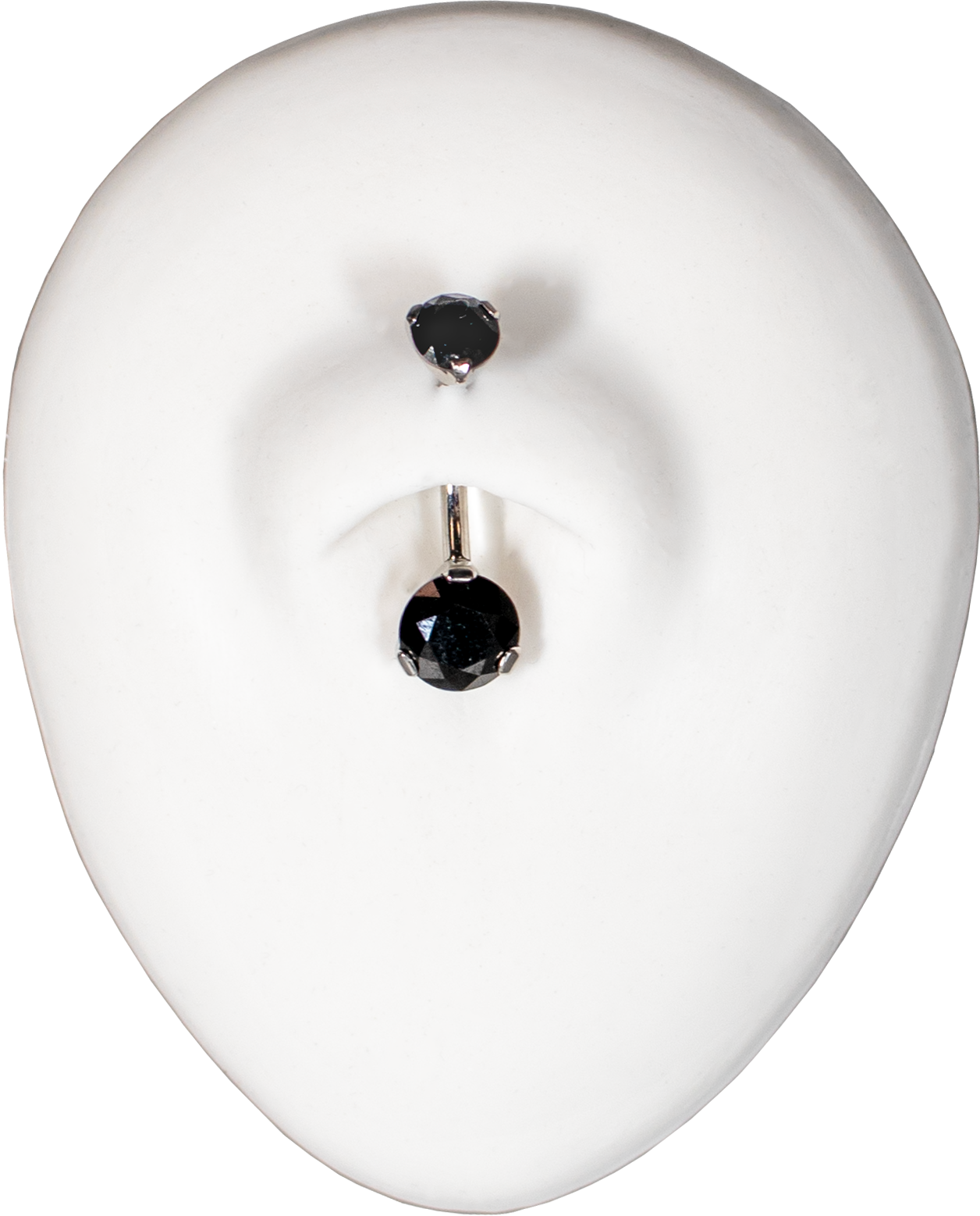 Steel Premium Zirconia Navel Ring - Pierced Addiction