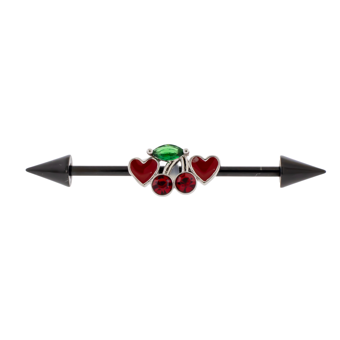 14G Industrial Barbell - Cherry - Pierced Addiction