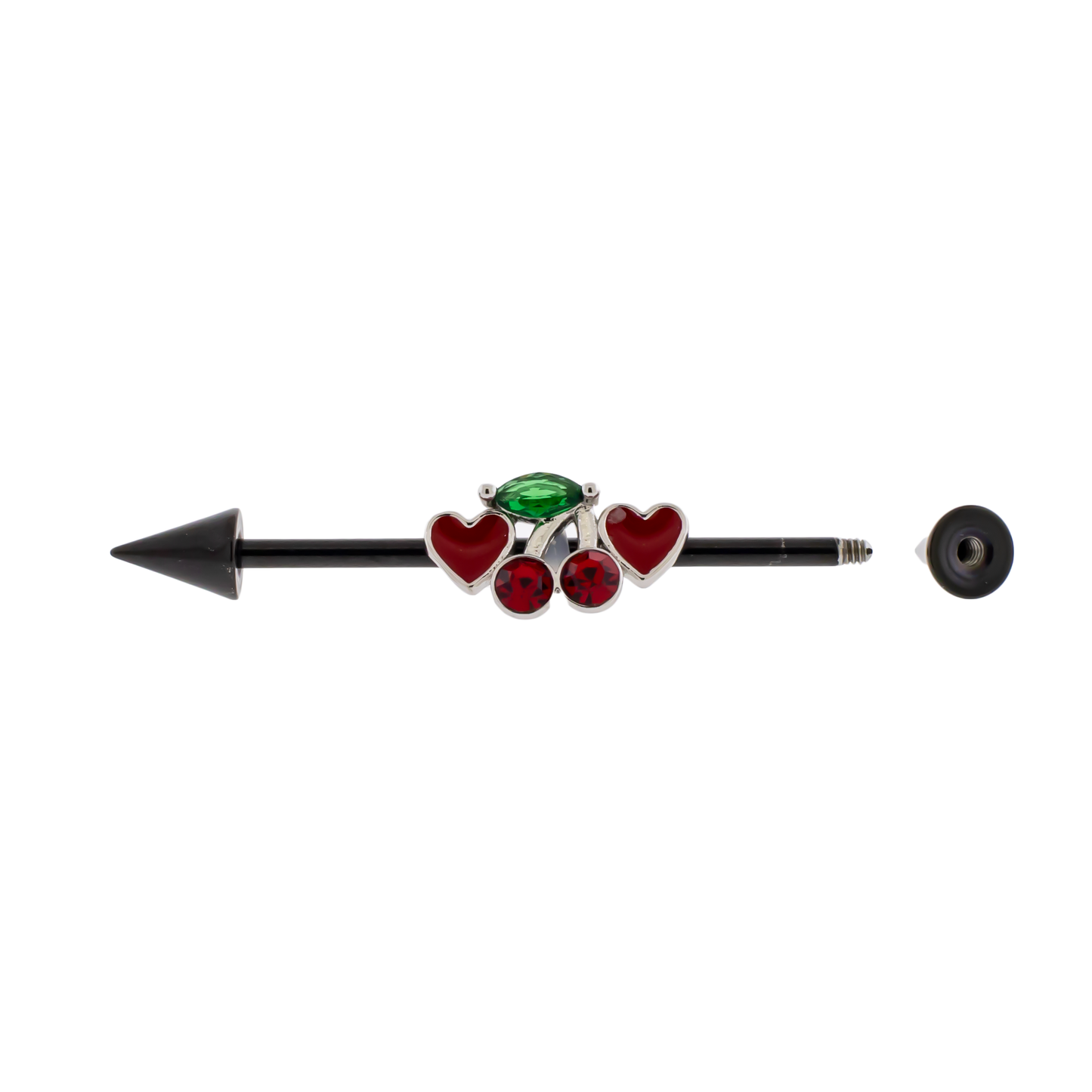 14G Industrial Barbell - Cherry - Pierced Addiction