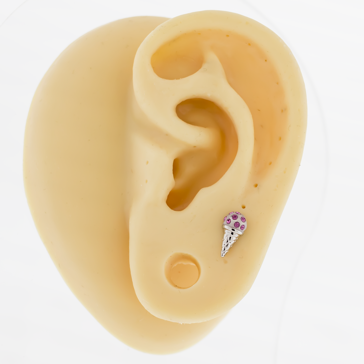16G Ice Cream Cone Cartilage Barbell - Pierced Addiction