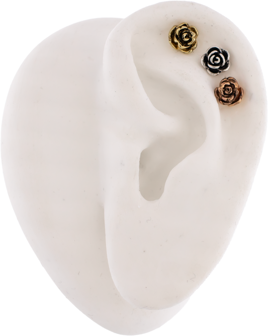 16G Rose Cartilage Barbell