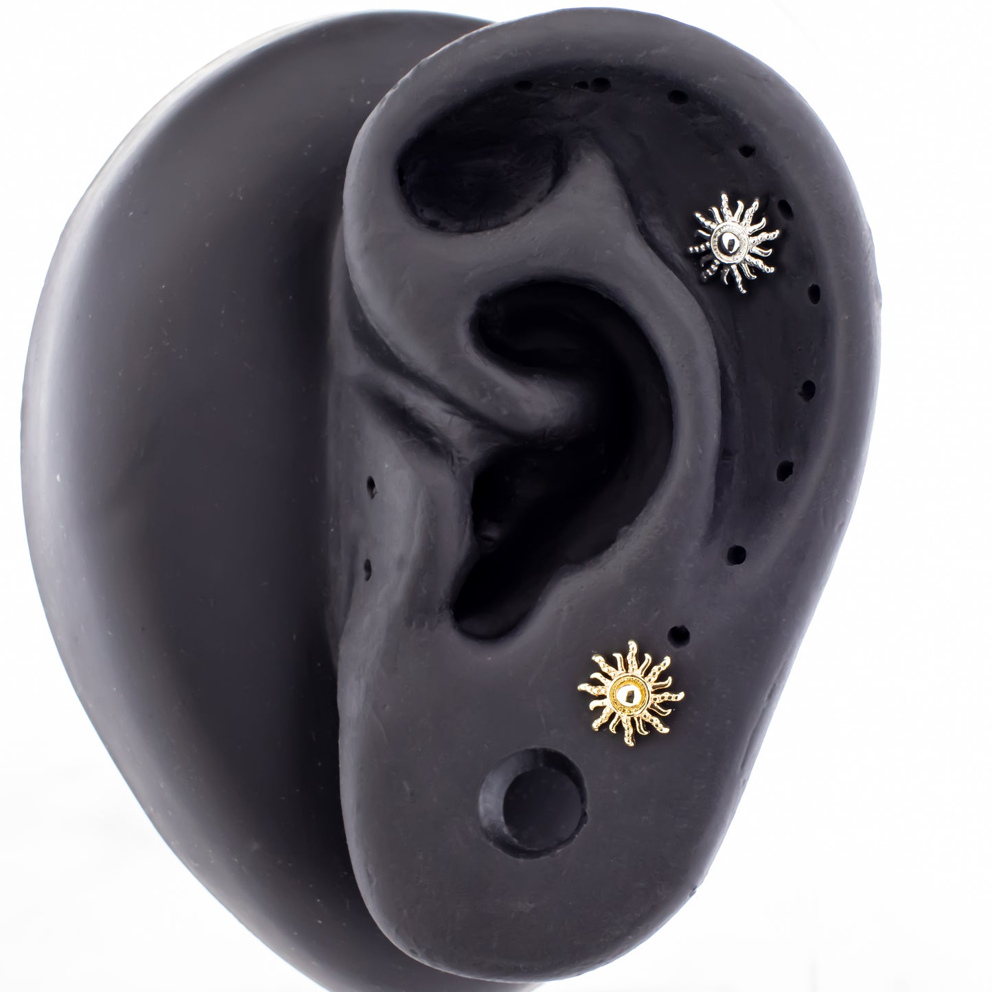 16G Sun Cartilage Barbell - Pierced Addiction