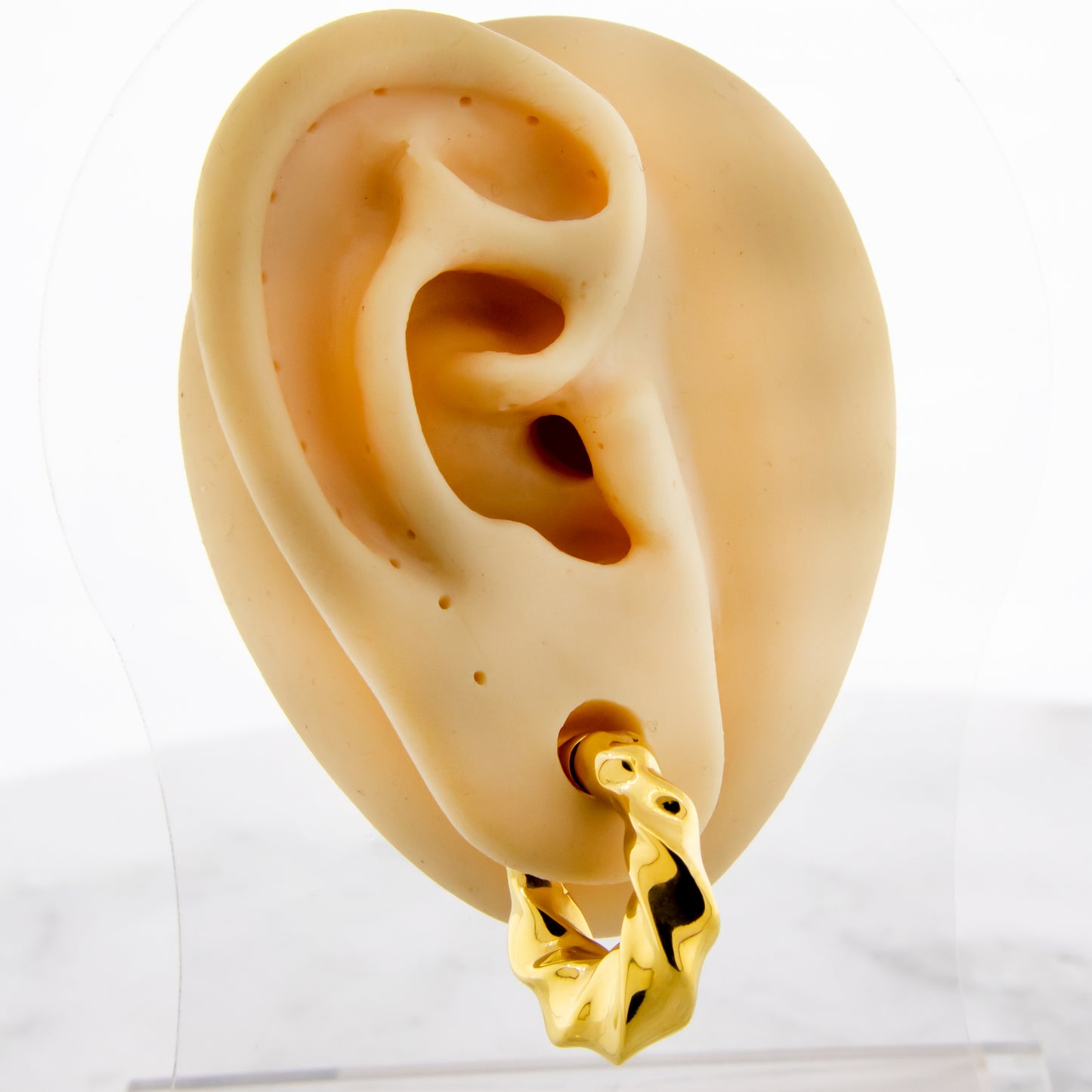 6G Steel Cast Spiral Textured Ear Weight Clicker