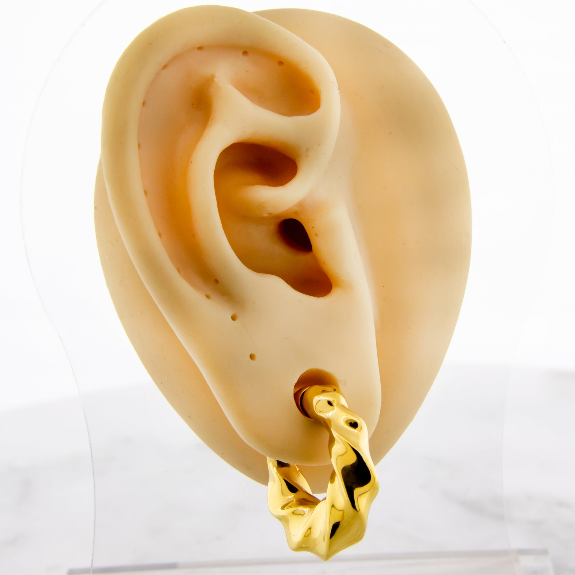 6G Steel Cast Spiral Textured Ear Weight Clicker