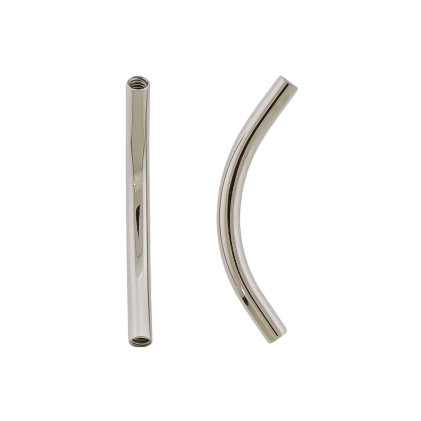 Steel 14G Internally Threaded Curved Barbell Post - Pierced Addiction