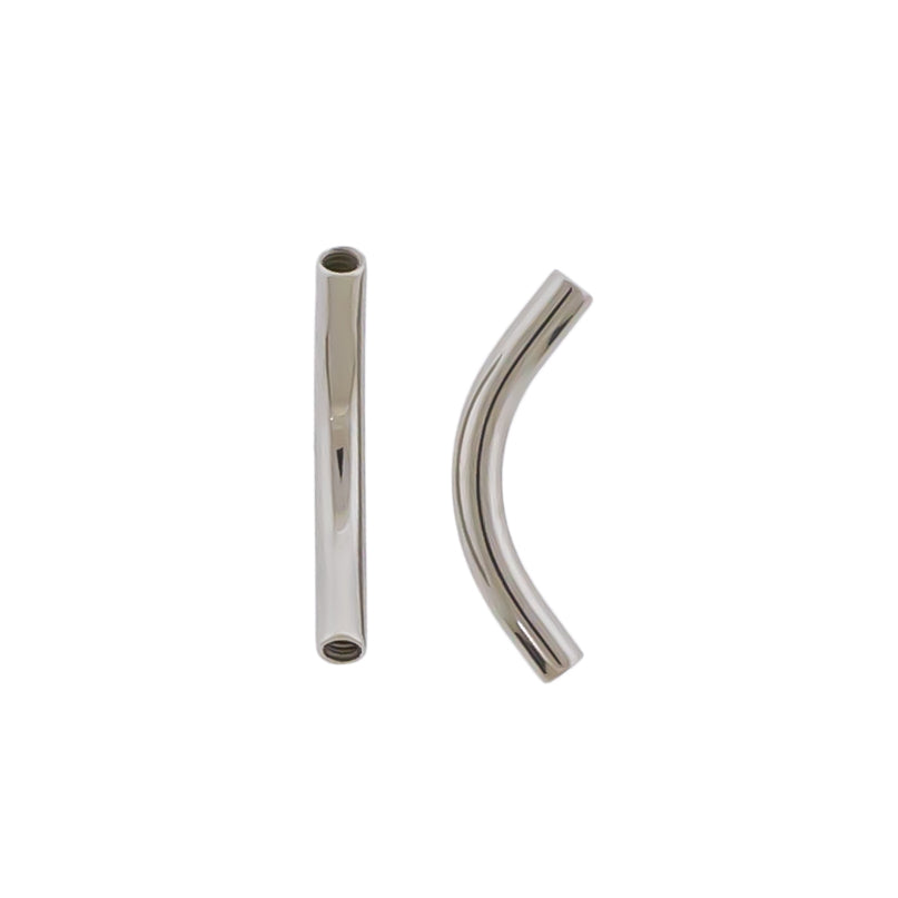 Steel 14G Internally Threaded Curved Barbell Post - Pierced Addiction