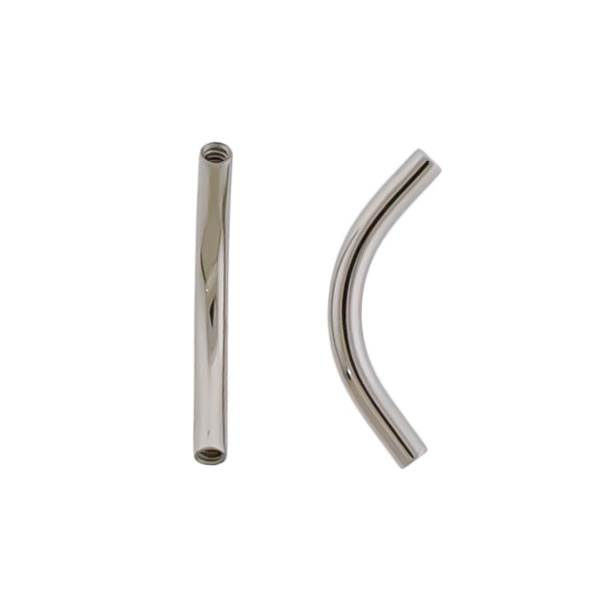 16G Internally Threaded Steel Curve -Post Only - Pierced Addiction