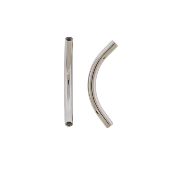 16G Internally Threaded Steel Curve -Post Only - Pierced Addiction
