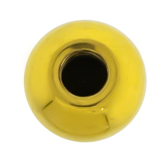Steel Externally Threaded End - Gold PVD Coated Balls W/ Gems - Pierced Addiction
