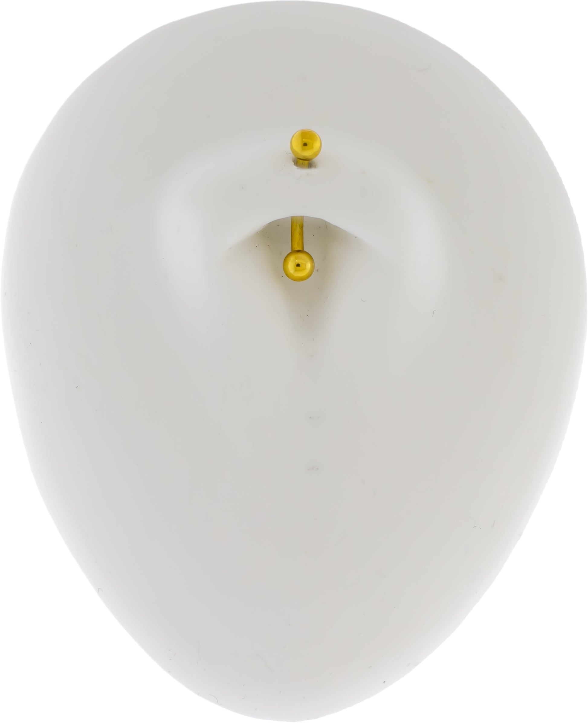 Steel Externally Threaded Curved Barbell W/ Gold PVD - Pierced Addiction