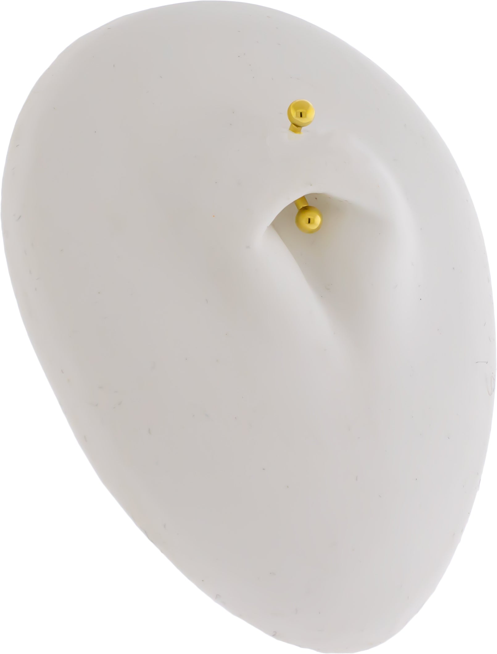 Steel Internally Threaded Curved Barbell W/ Gold PVD - Pierced Addiction