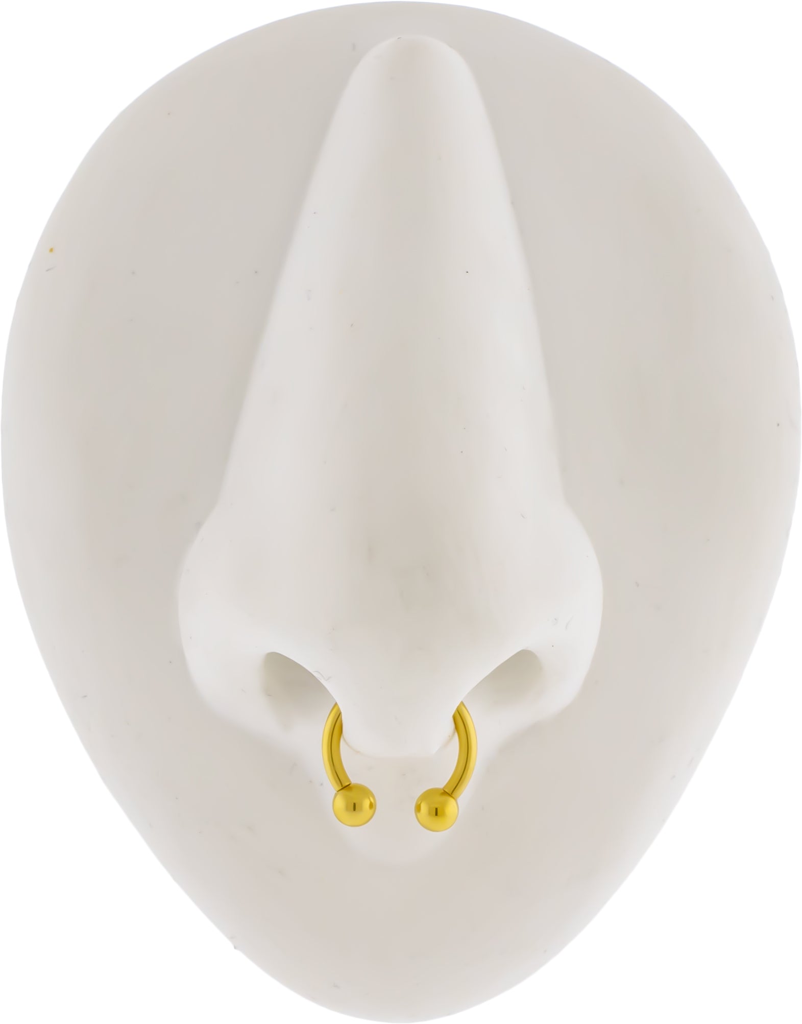 Steel Internally Threaded Horseshoe W/ Gold PVD - Pierced Addiction