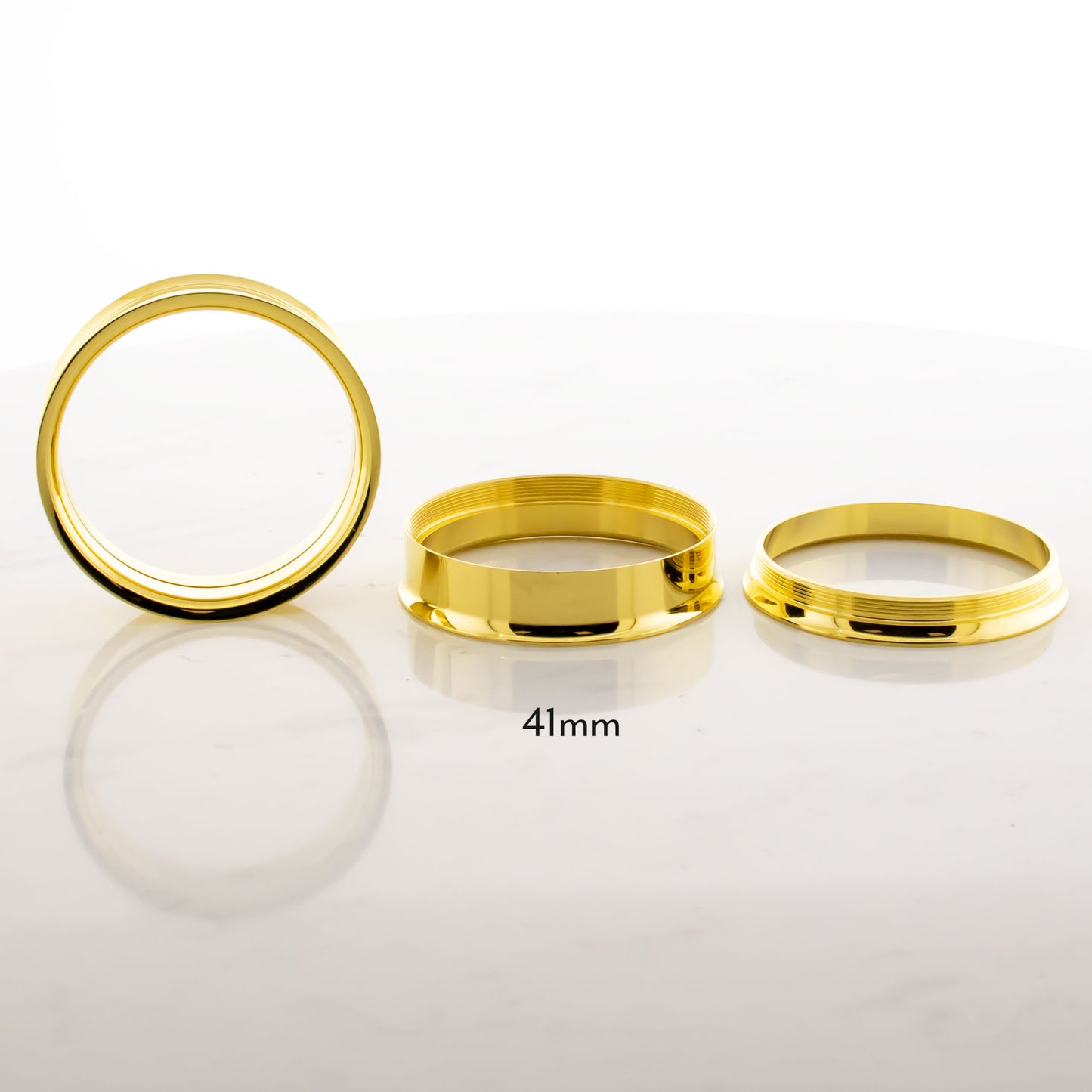 Gold Steel Double Flare Tunnels - Internally Threaded - Pierced Addiction