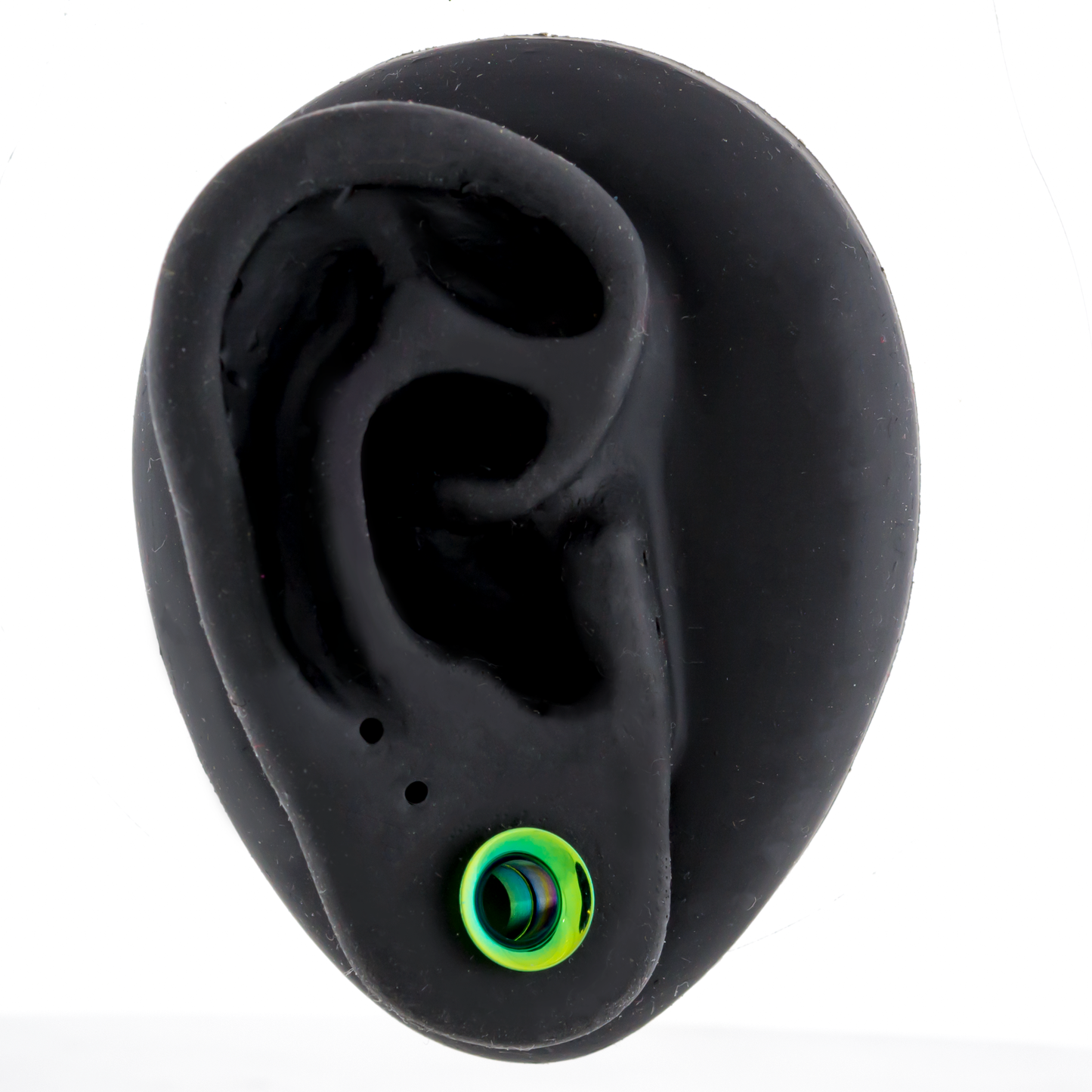 Green Steel Double Flare Tunnels - Internally Threaded - Pierced Addiction