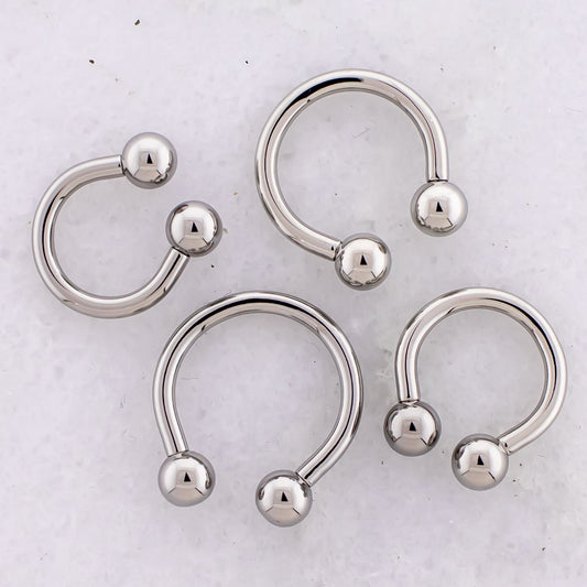 Steel Internally Threaded 12G Horseshoe - Pierced Addiction