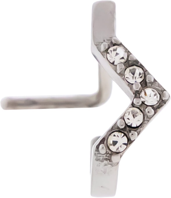 18G Nose Curve w/ Gems