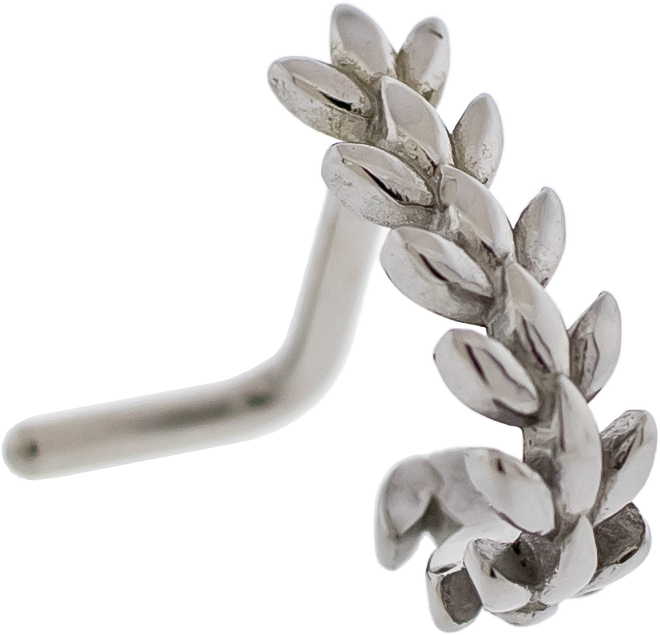 18G Floral Leaf Nose Curve
