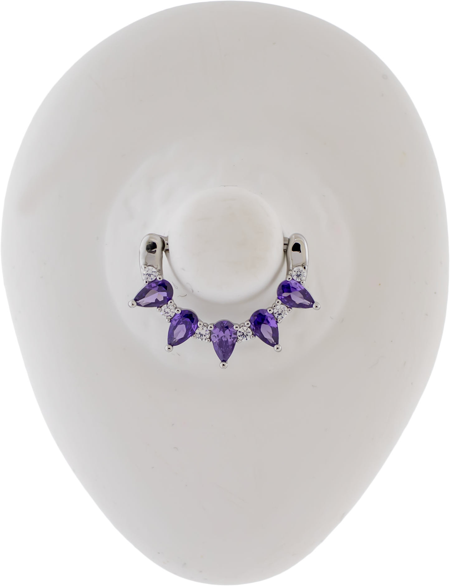 14G Teardrop Nipple Clicker - Pierced Addiction