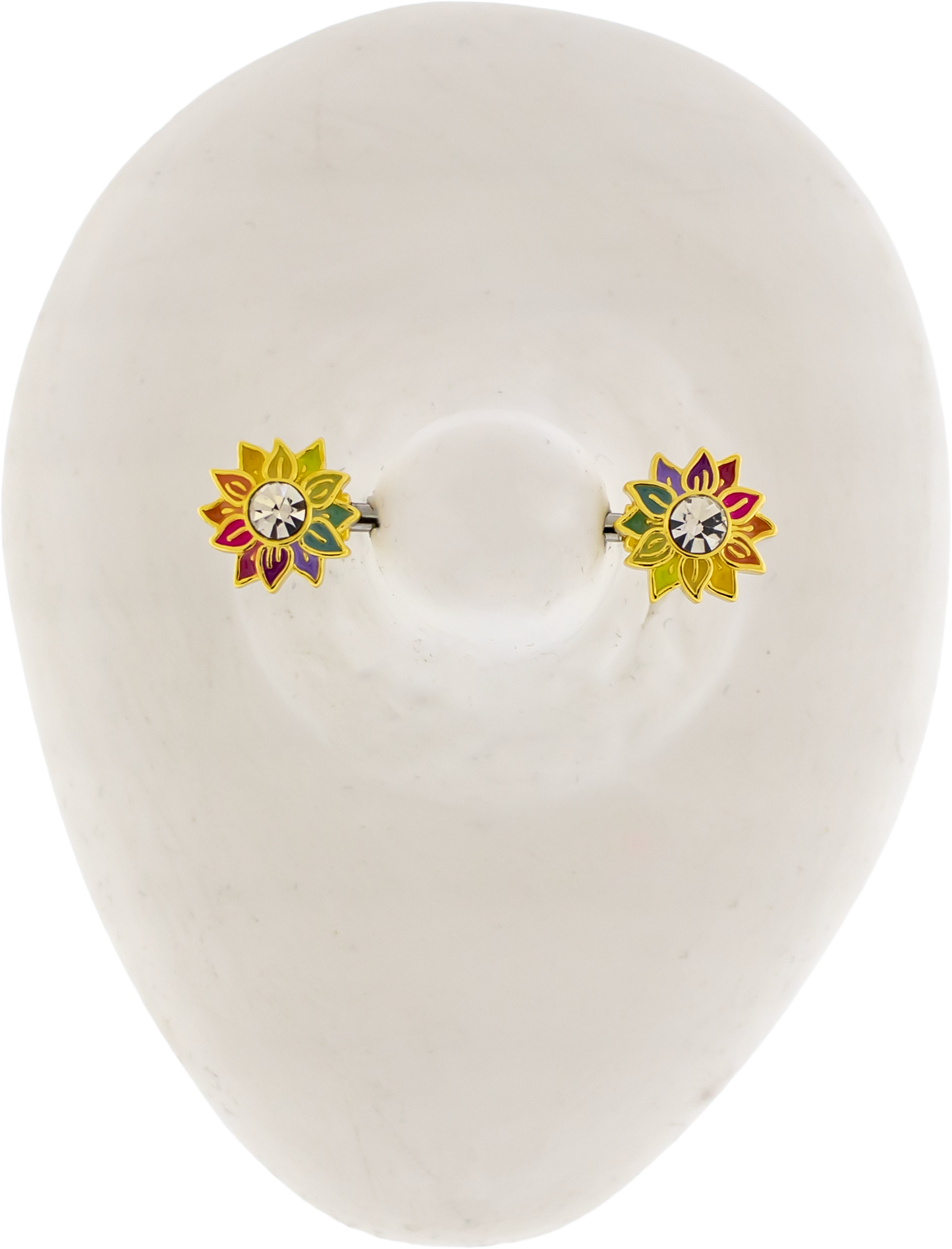 14G Sunflower Nipple Barbell - Pierced Addiction
