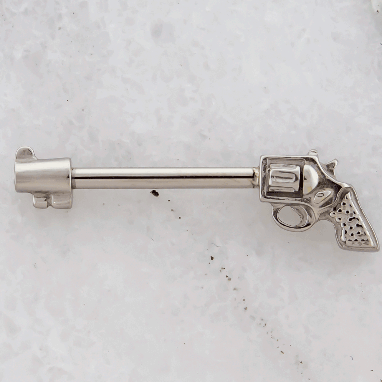 14G Gun Nipple Barbell - Pierced Addiction