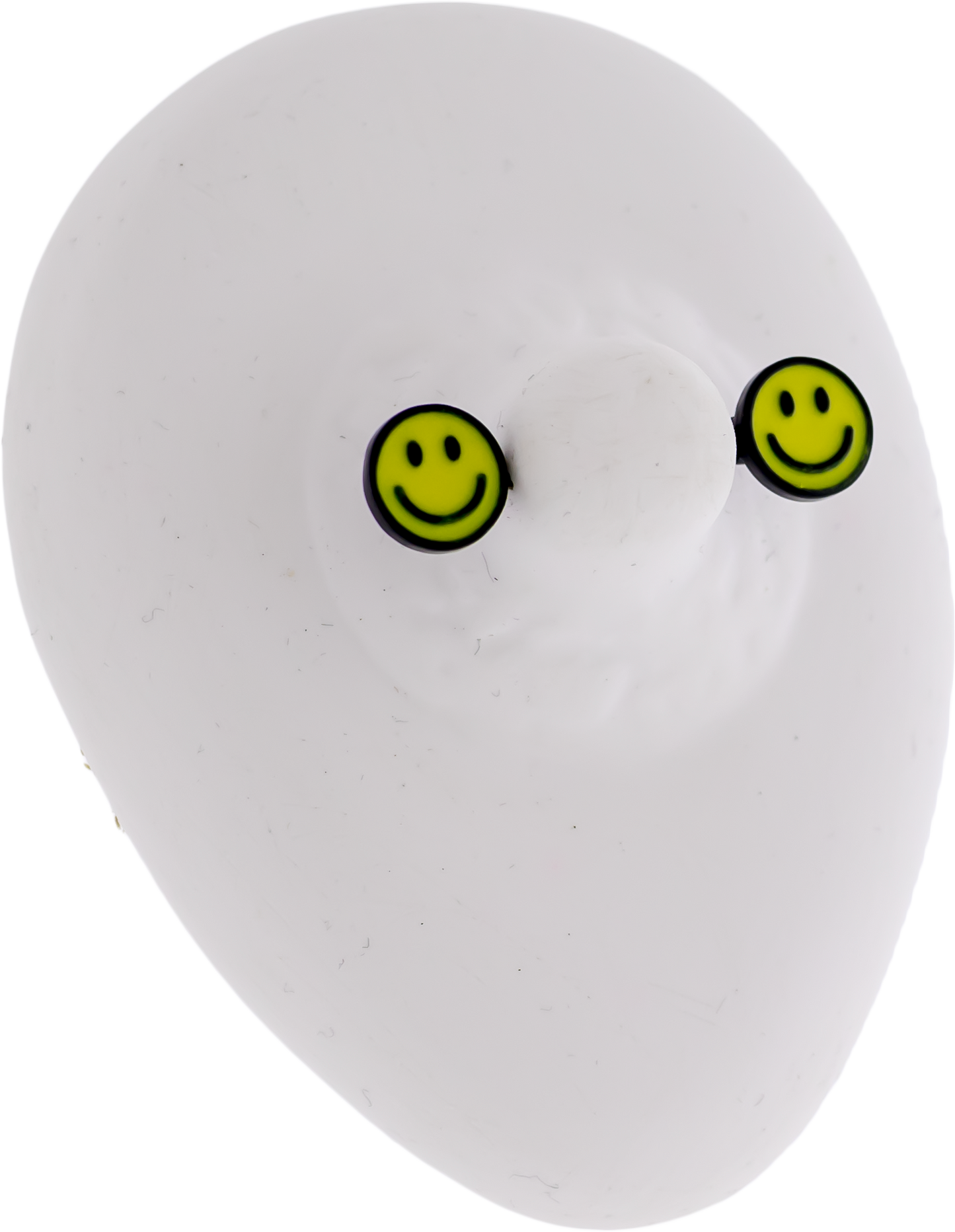 14G Nipple Barbell - Glow In Dark Happy Face - Pierced Addiction