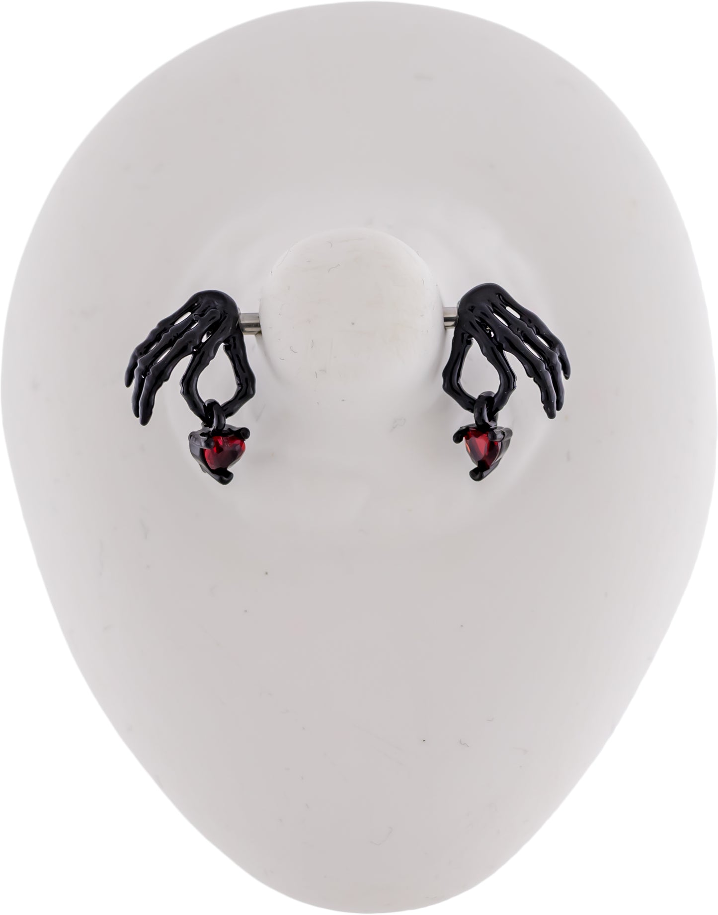14G Nipple Barbell - Skeleton Hand Heart - Pierced Addiction