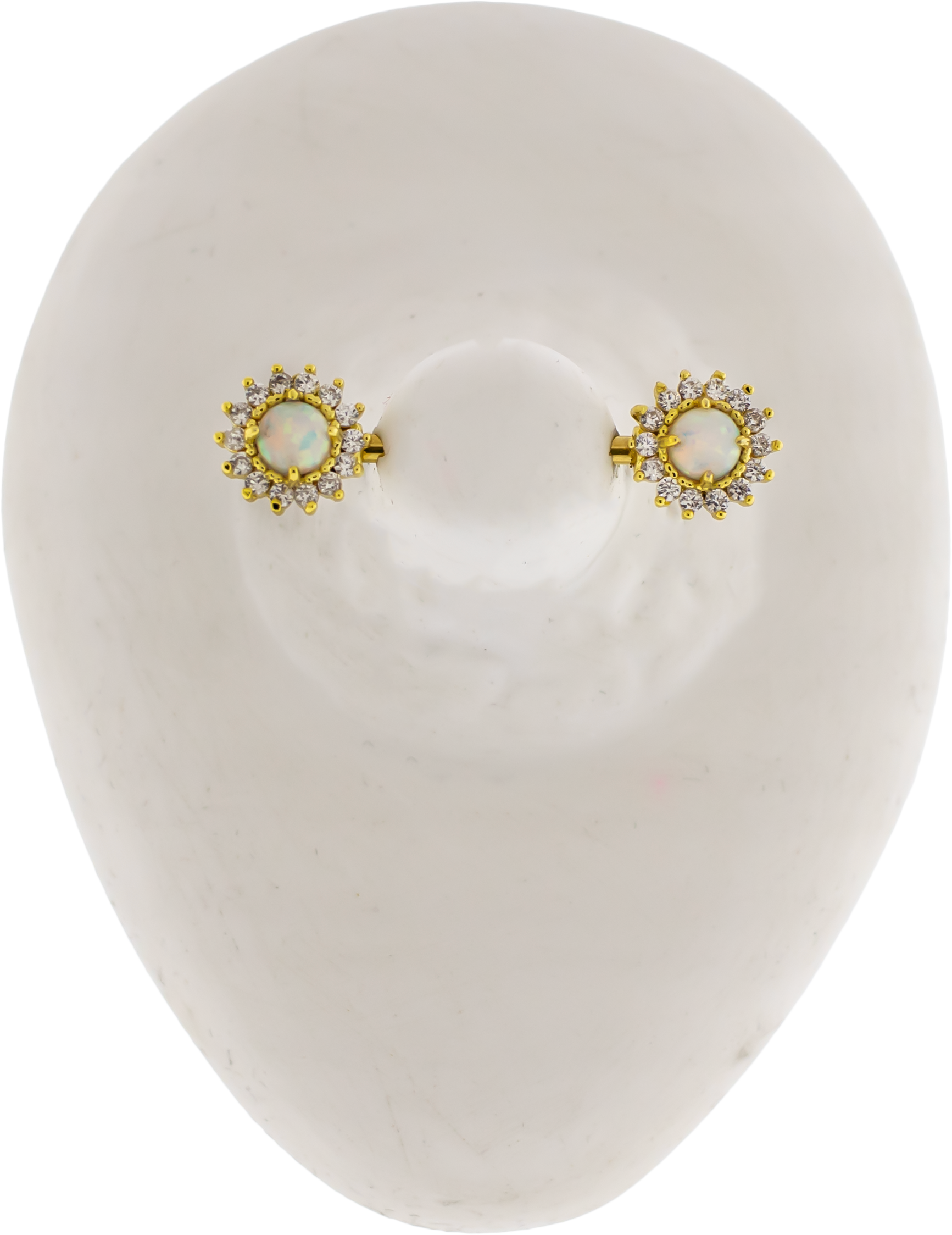 14G Opal Sun Nipple Barbell - Pierced Addiction