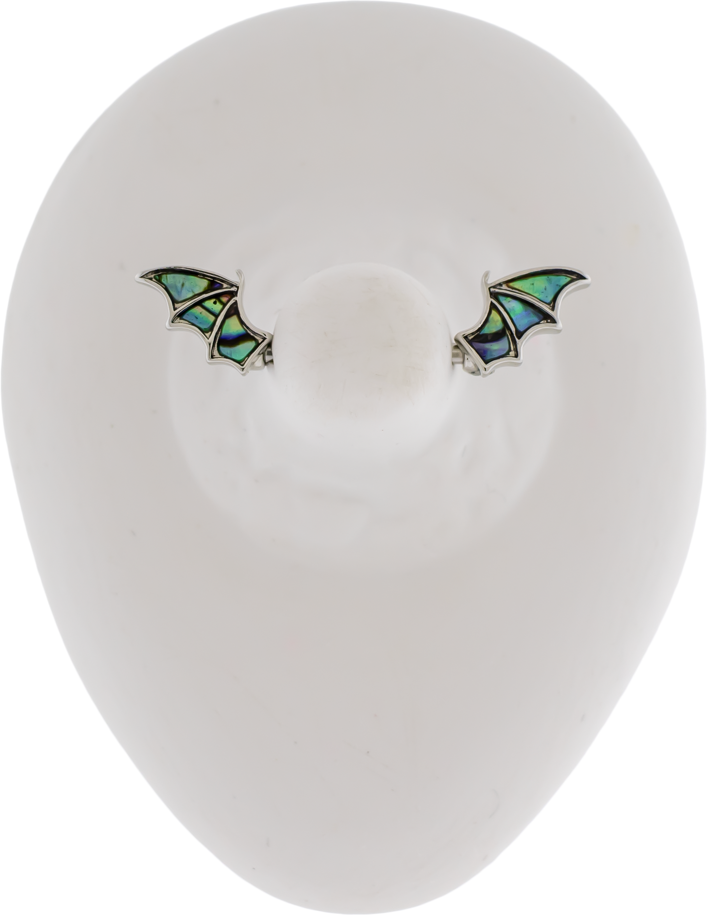 14G Abalone Shell Bat Wing Nipple Barbell - Pierced Addiction