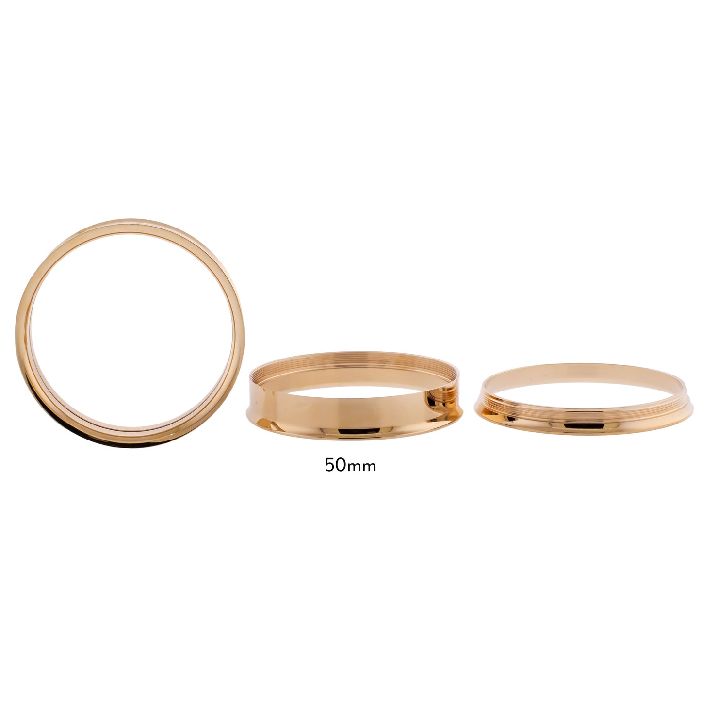 Steel Rose Gold Double Flare Tunnels - Internally Threaded - Pierced Addiction