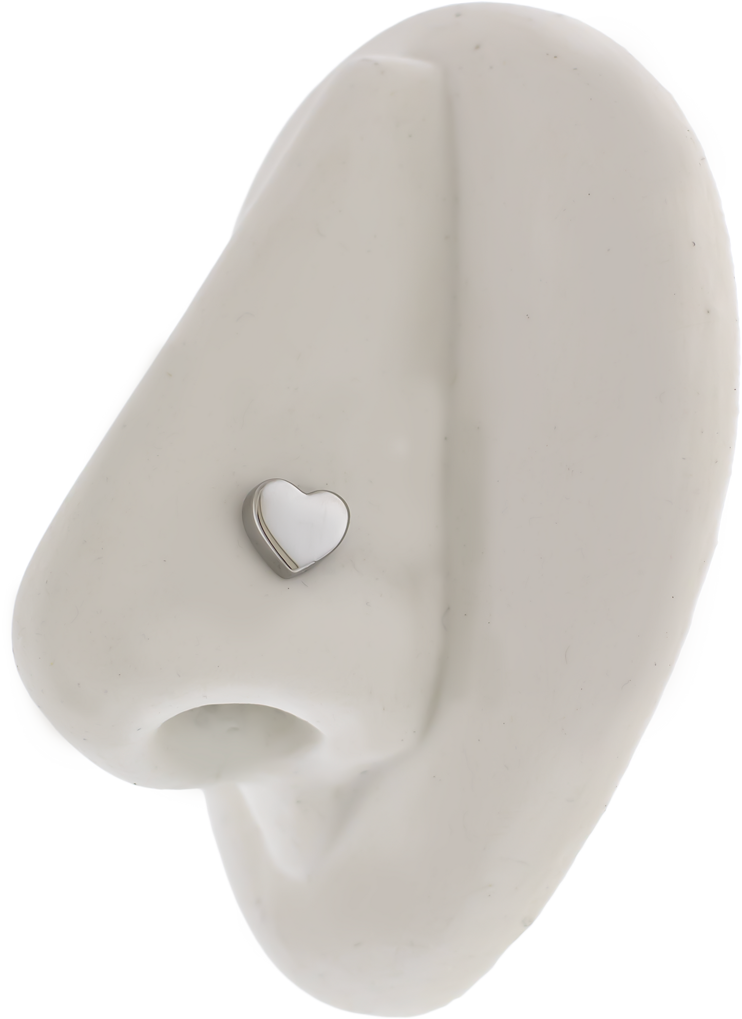 Steel Externally Threaded End - Heart 16G