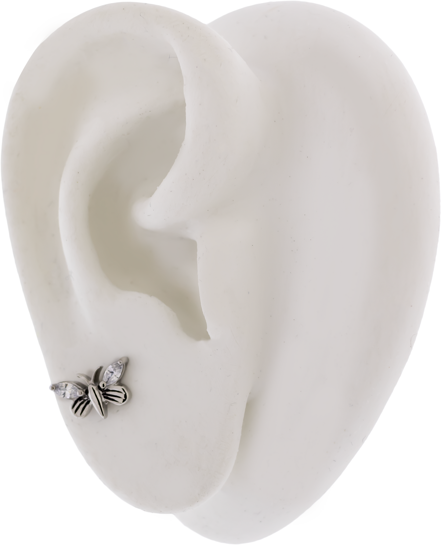 Steel Externally Threaded End - Gem Butterfly 16G