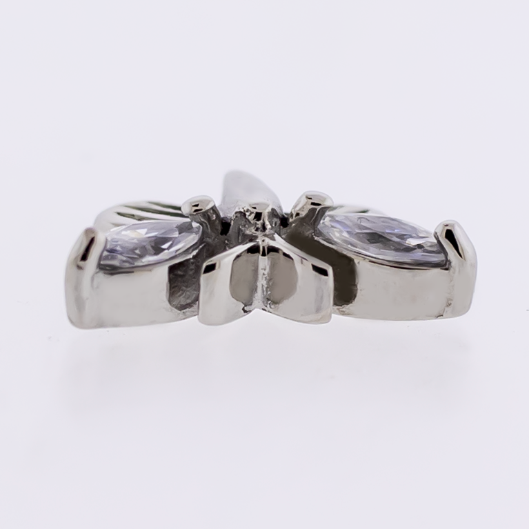 Steel Externally Threaded End - Gem Butterfly 16G