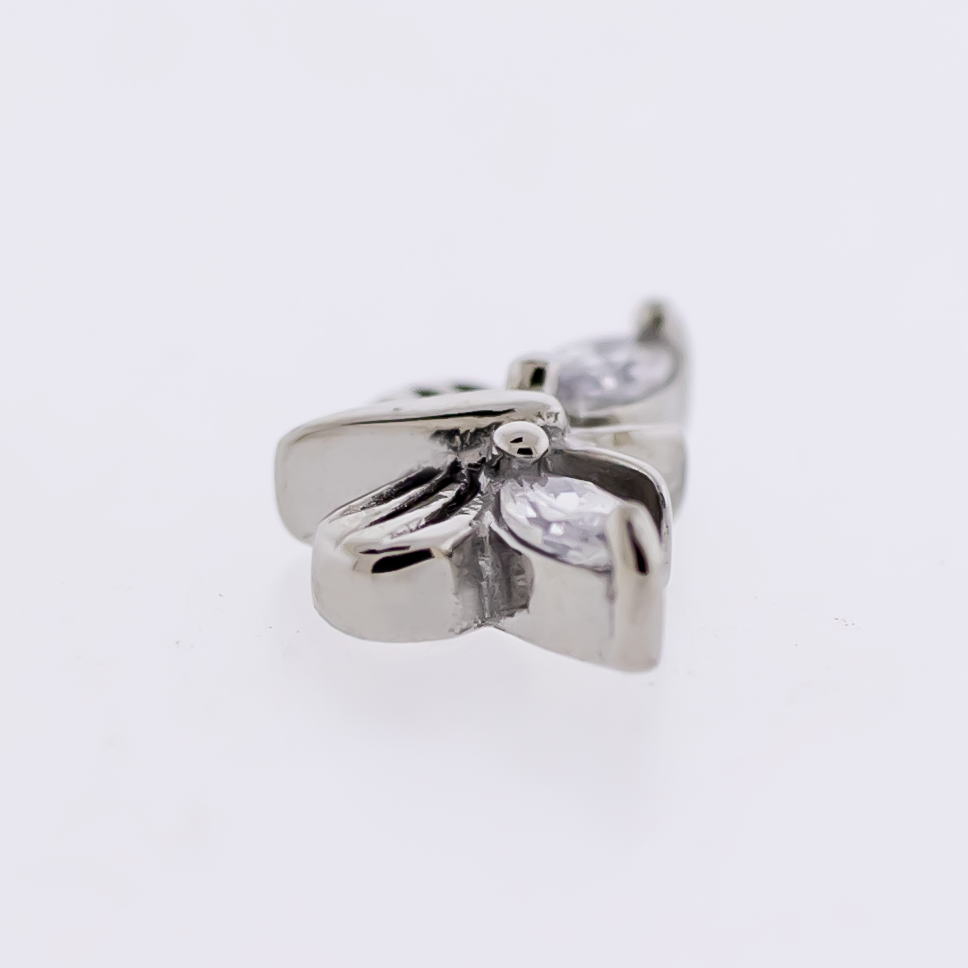 Steel Externally Threaded End - Gem Butterfly 16G