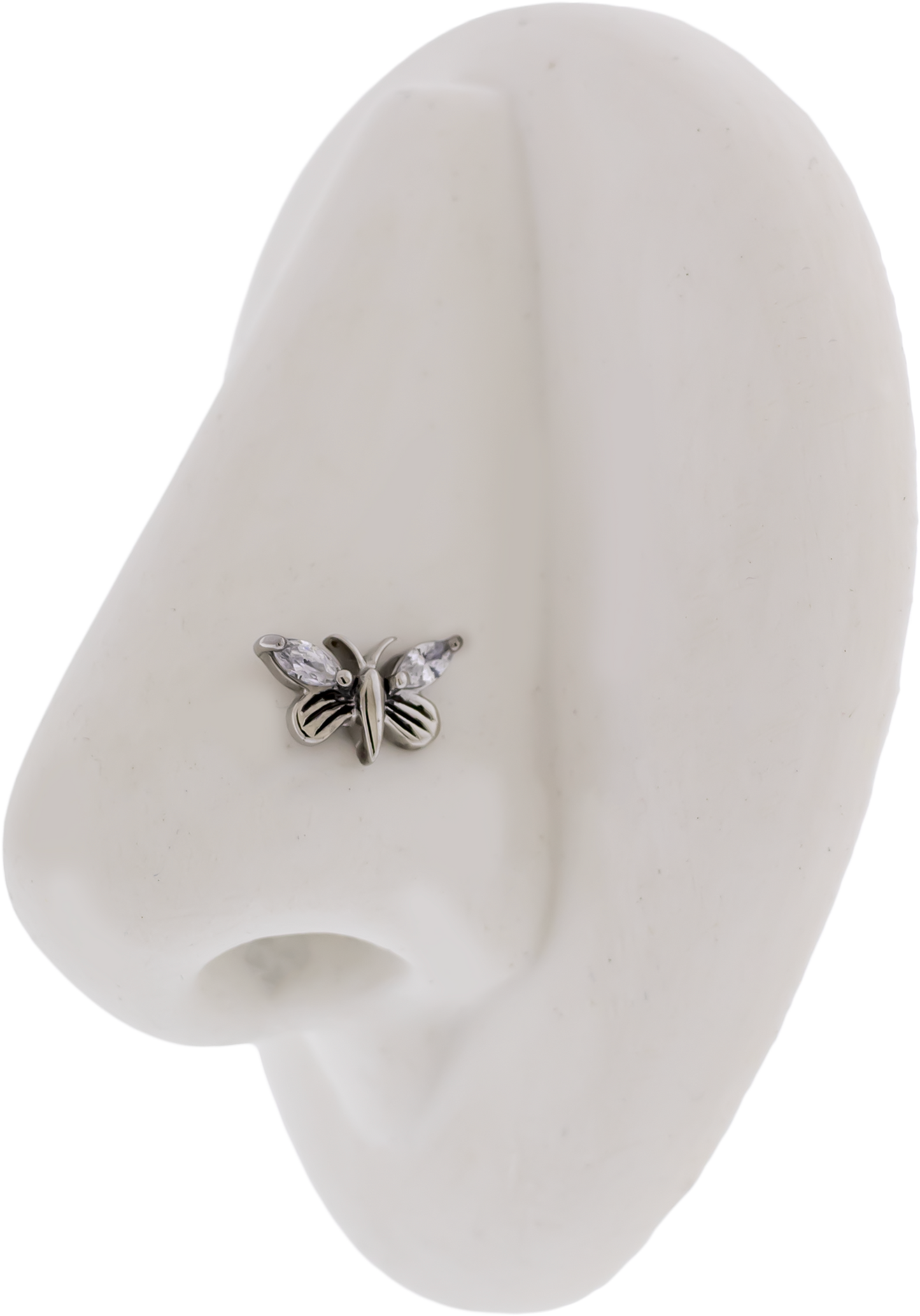 Steel Externally Threaded End - Gem Butterfly 16G