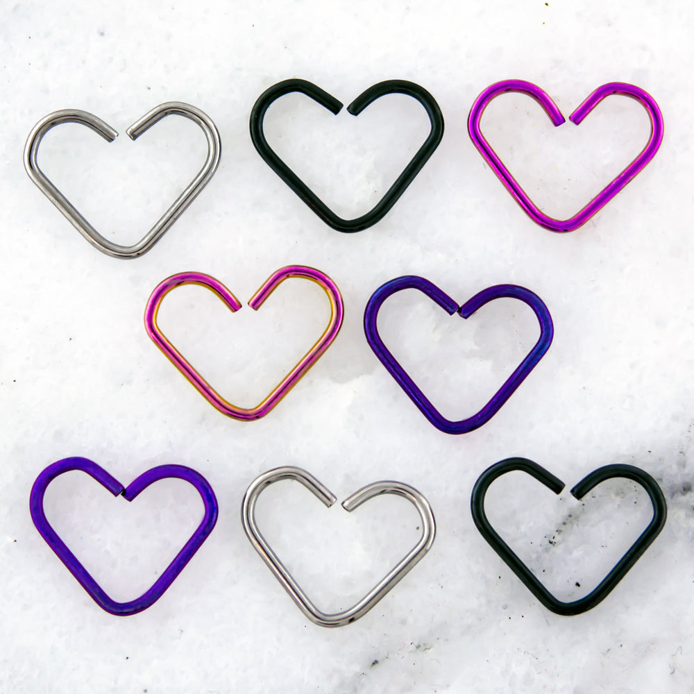 Steel Heart Seamless Rings