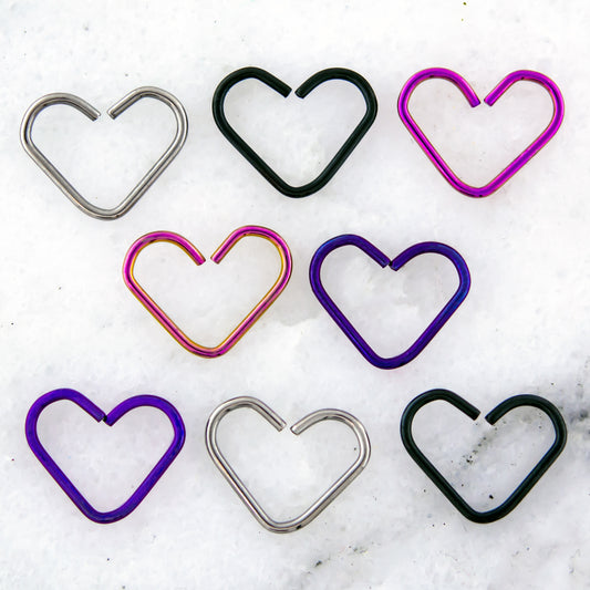 Steel Heart Seamless Rings