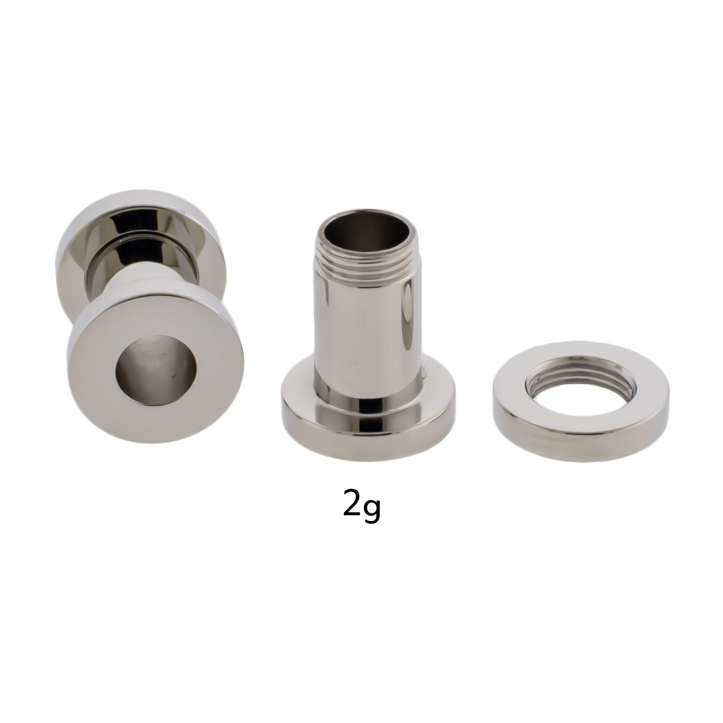 Steel Externally Threaded Tunnels - Pierced Addiction