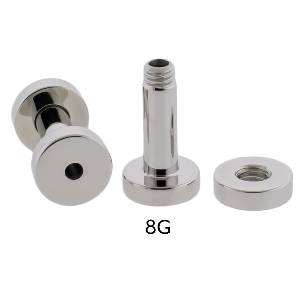 Steel Externally Threaded Tunnels - Pierced Addiction