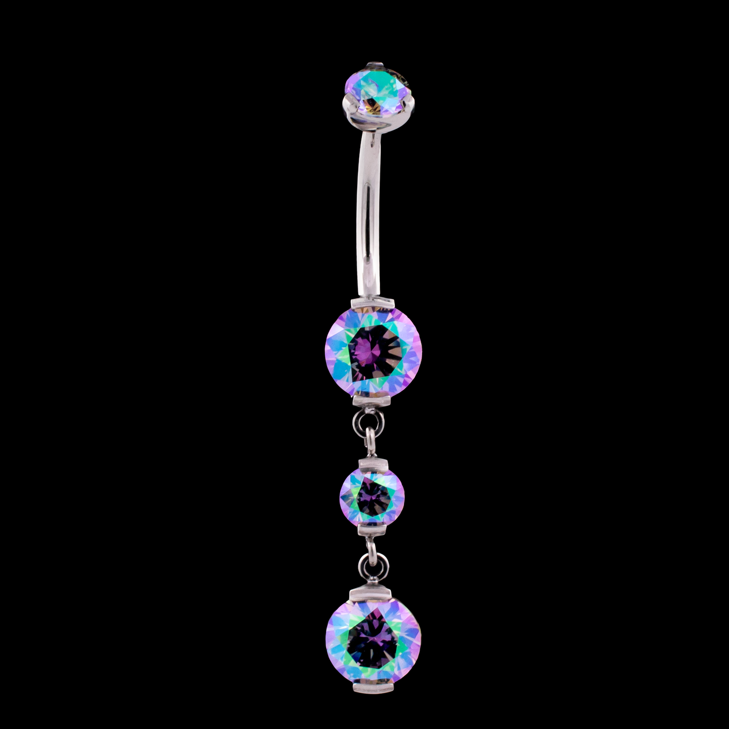 Premium Zirconia Dangling Navel Ring