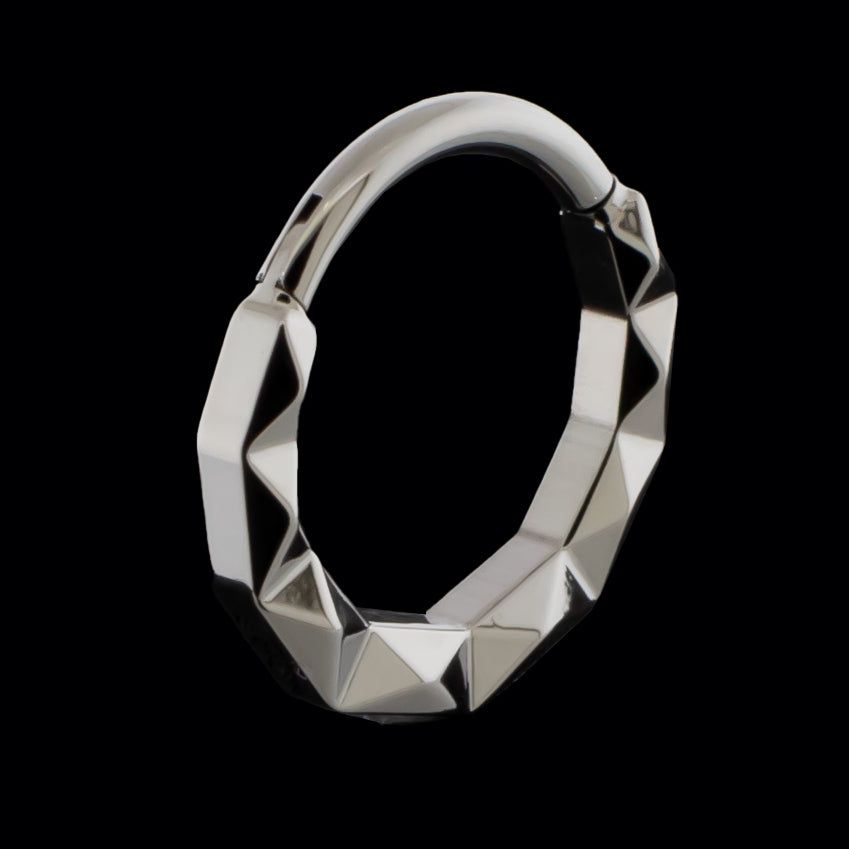 Linden - Titanium Hinged Ring - Pierced Addiction