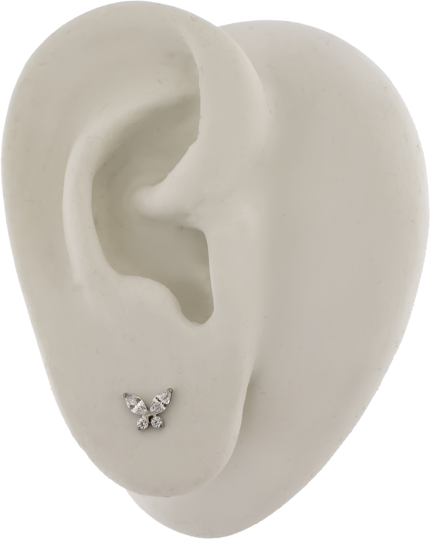 16G/18G Steel Internally Threaded End- Gem Butterfly