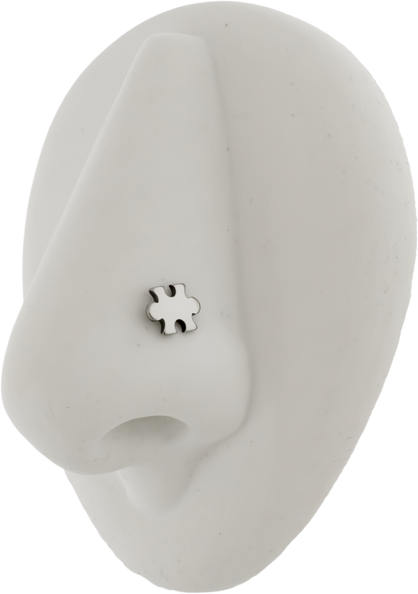 Puzzle Piece - Titanium Threadless End
