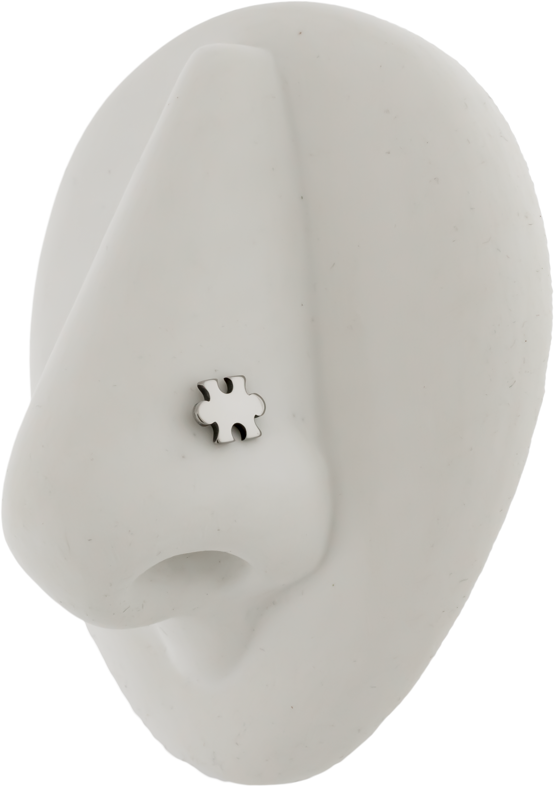 Puzzle Piece - Titanium Threadless End