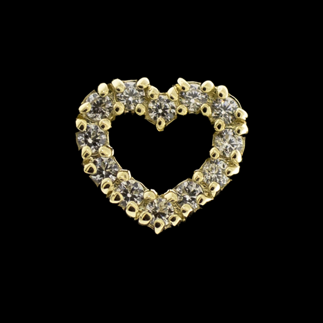 Tressa - 14Kt Gold Threadless End - Pierced Addiction