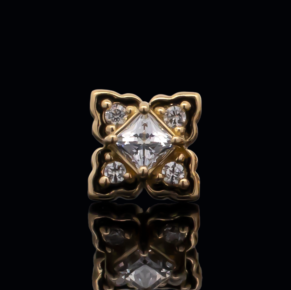 Asher - 18kt Gold Threadless End