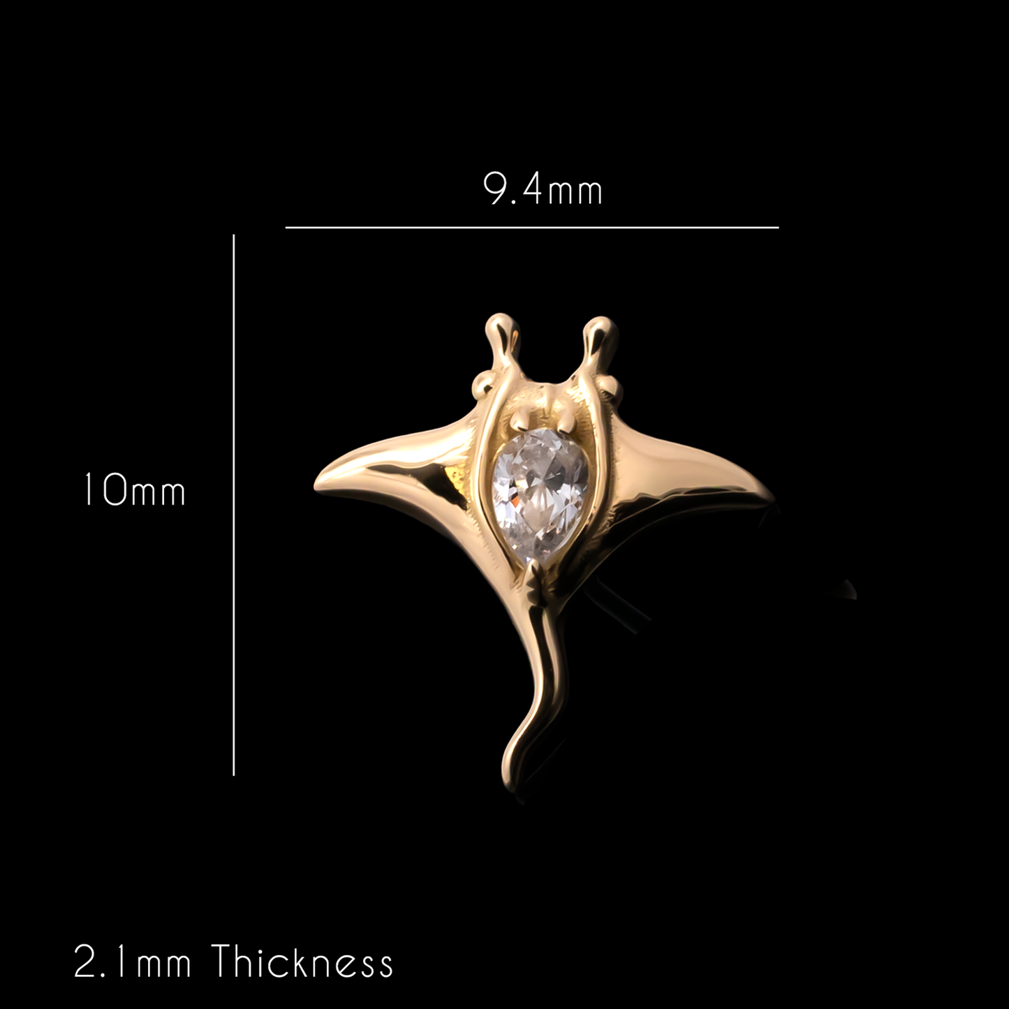 Mantara - 18kt Gold Threadless End