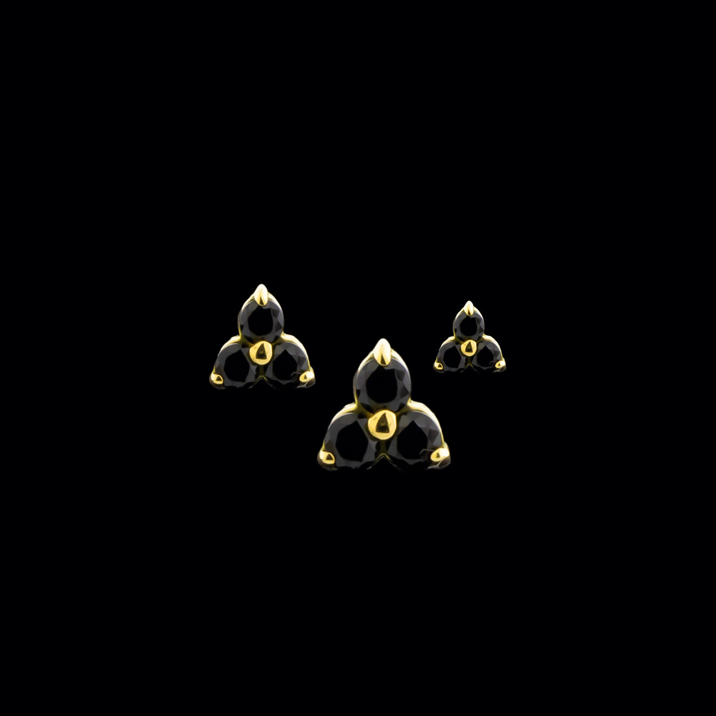 Trinity - 14KT Gold Threadless End