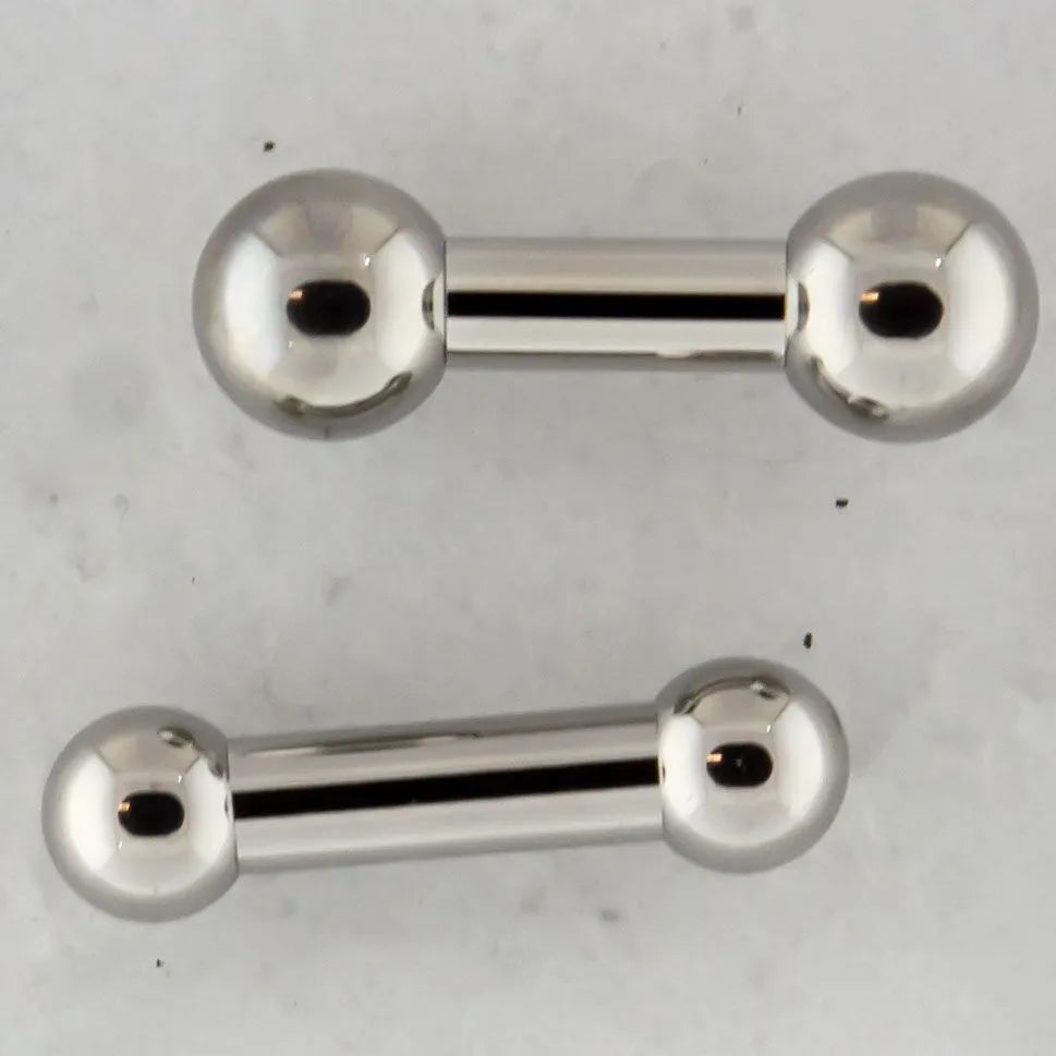 6G Internally Threaded Steel Barbells - Pierced Addiction