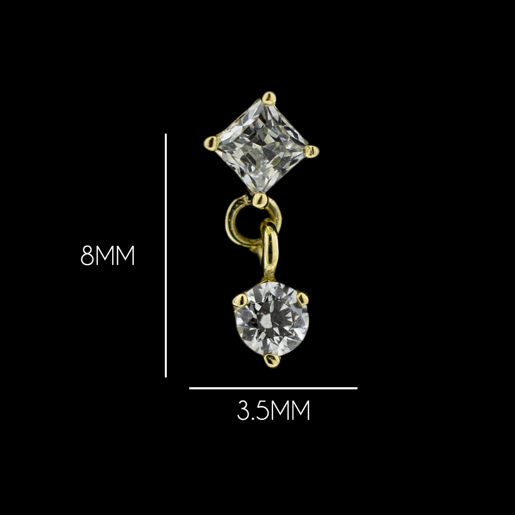 Auriflow - 14KT Gold Threadless End - Pierced Addiction