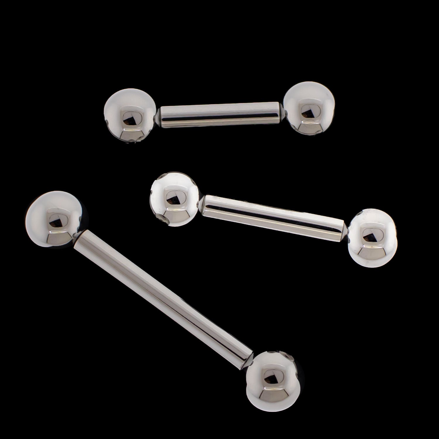Piercing Lingua Titanio 12 Barbell Per Piercing In Acciaio Chirurgico 14G - Per Lingua, Capezzoli E Corpo Con Cristalli Piercing Trago - Foto 3
